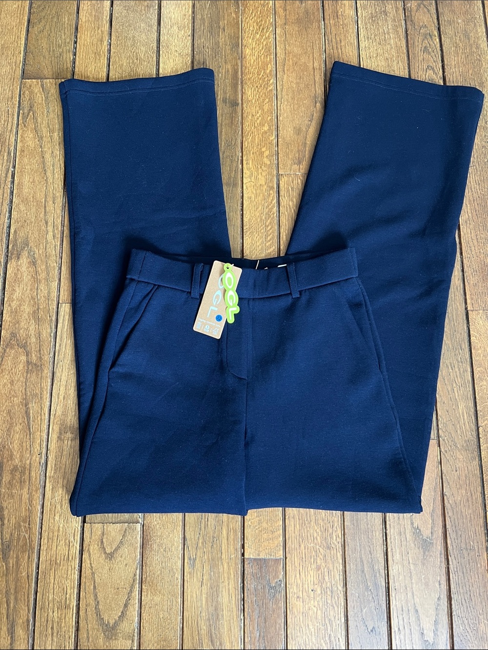 OGL Navy Warm Stretchy Mid Rise Straight Leg Pull-on Pants Size Small NWT
